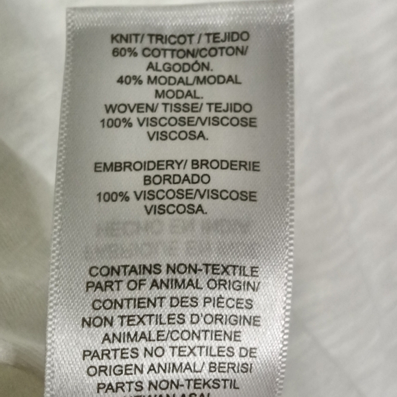 Lucky Brand White Lace Detail Boho Top Small - Picture 8 of 9